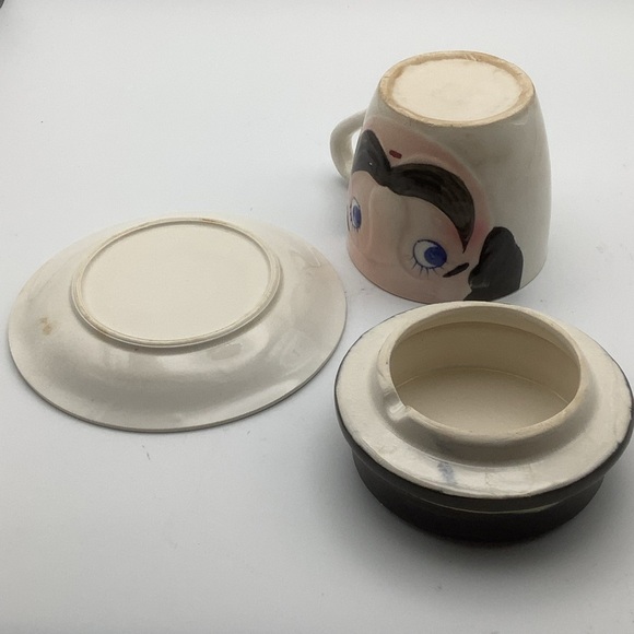 Vintage  Hand Painted Three Piece Pop Mug - Picture 6 of 16